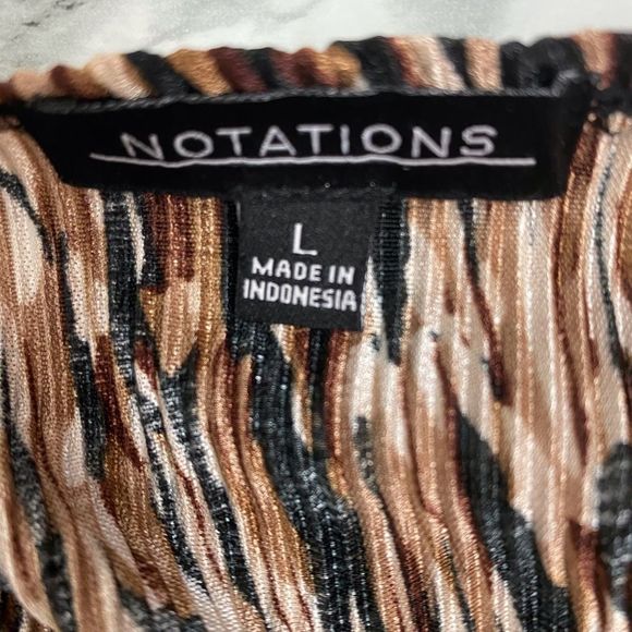 Notations size L mock style color is brown & black - Picture 6 of 6